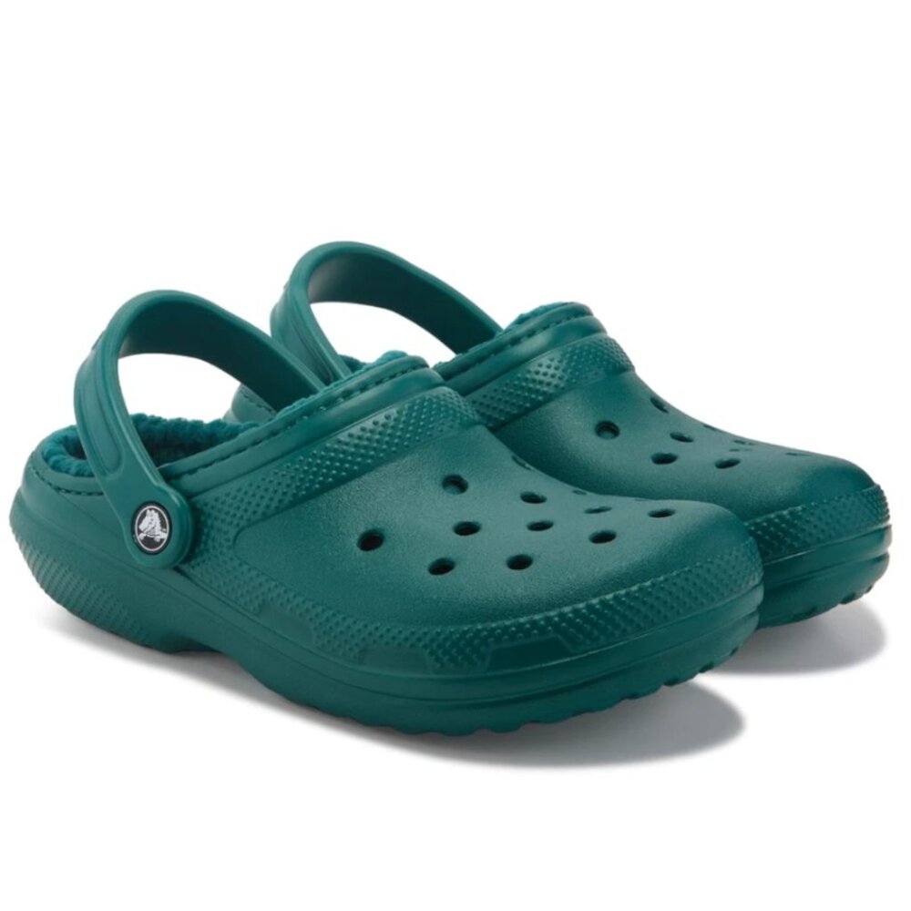 Emerald Crocs Fleece Lined Winter Clog Women's Size 10 Mens Size 8 NWOT